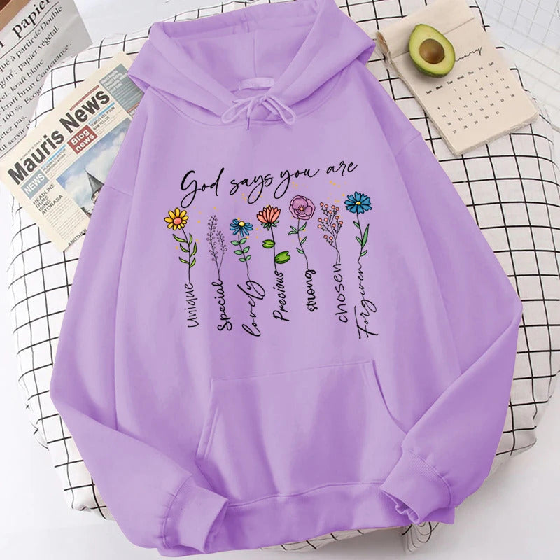Sudadera Flores Jersey