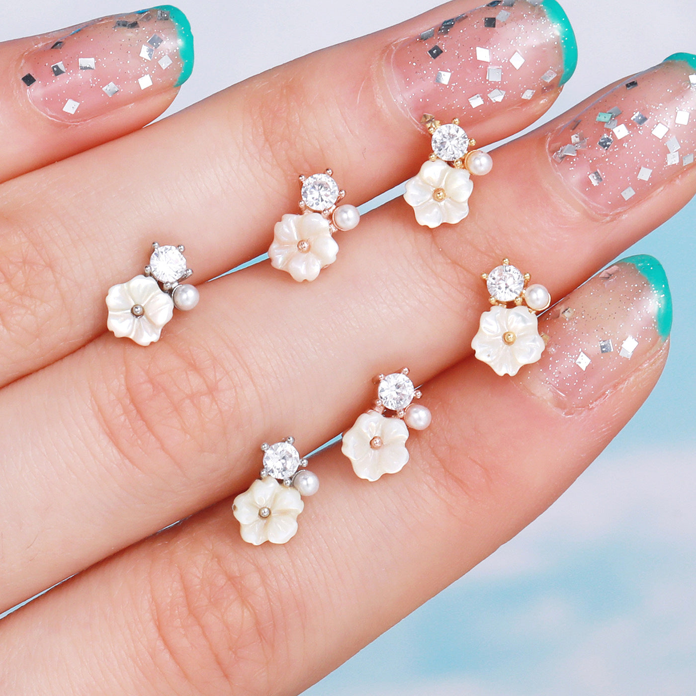 Pendientes de acero inoxidable Ultra-fairy para mujer