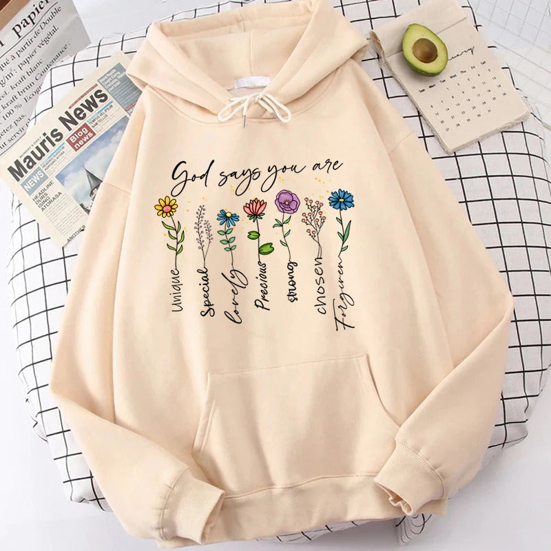 Sudadera Flores Jersey
