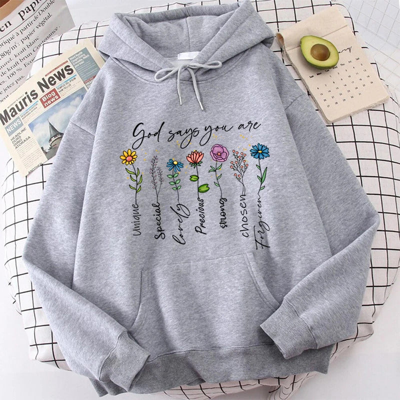 Sudadera Flores Jersey