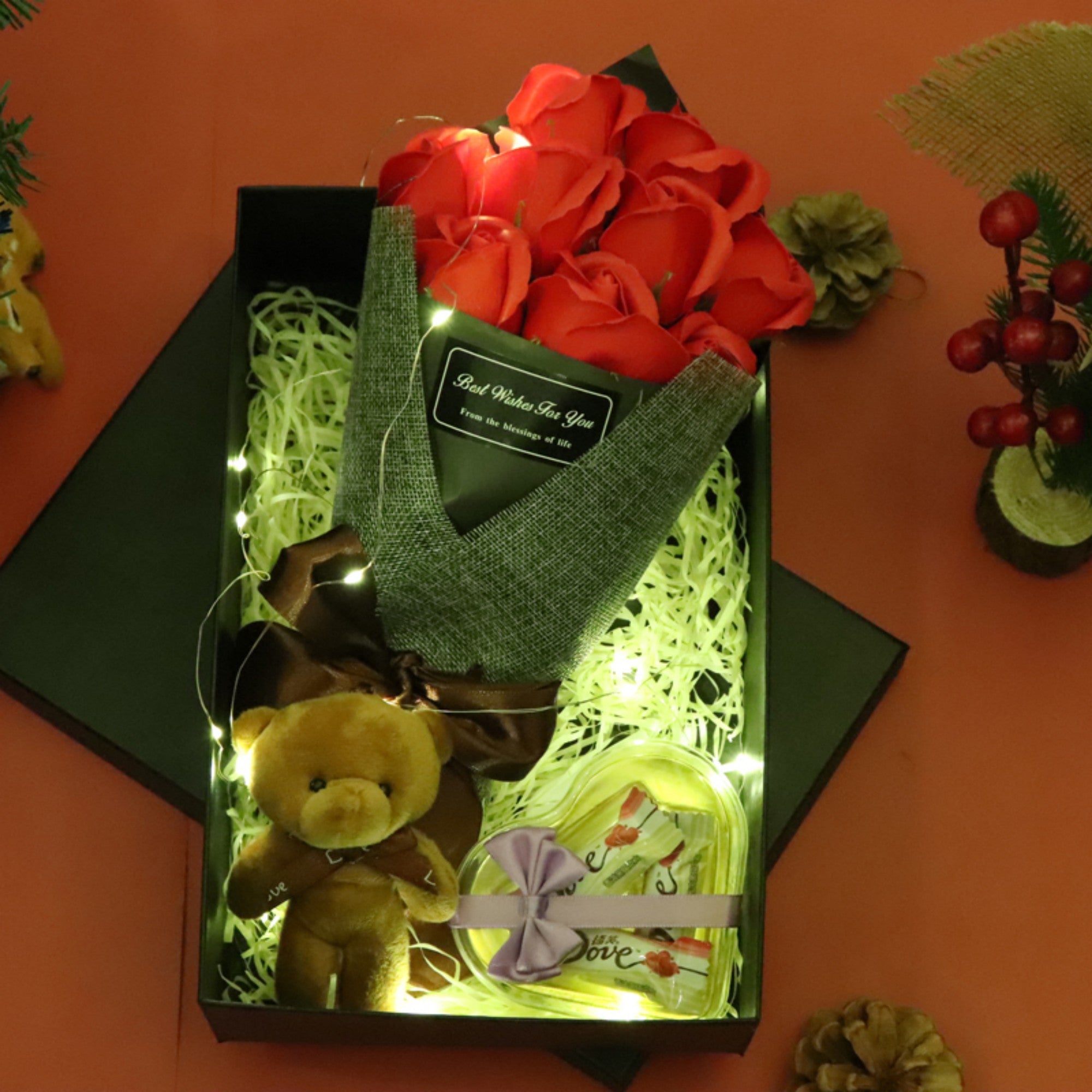 Ramo de Rosas San Valentín – Regalo Romántico con Oso